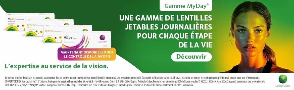 Banniere gamme MyDay avec MyDay MiSight 1 day